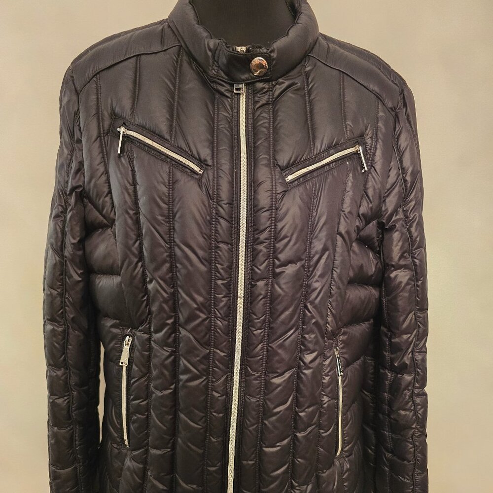 Women's BCBG Down-fill insulated jacket (Black, XL)
